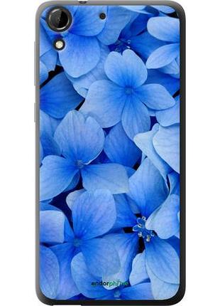 Чохол на htc desire 728g сині квіти "526u-145-10746"