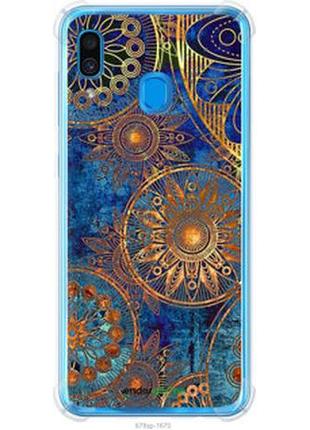 Чехол на samsung galaxy a30 2019 a305f золотой узор "678sp-1670-2448"