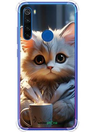 Чехол на xiaomi redmi note 8t white cat "5646sp-1818-2448"