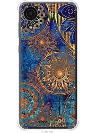 Чехол на samsung galaxy a03 core a032f золотой узор "678sp-2539-2448"