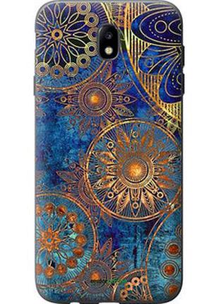 Чехол на samsung galaxy j7 j730 (2017) золотой узор "678t-786-2448"