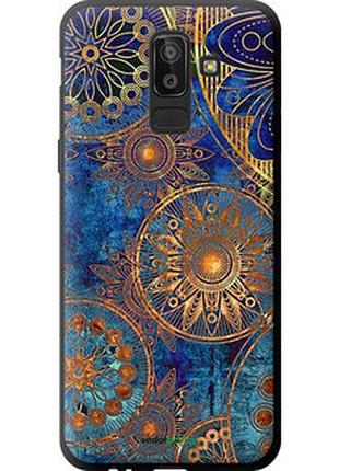 Чехол на samsung galaxy j8 2018 золотой узор "678b-1511-2448"