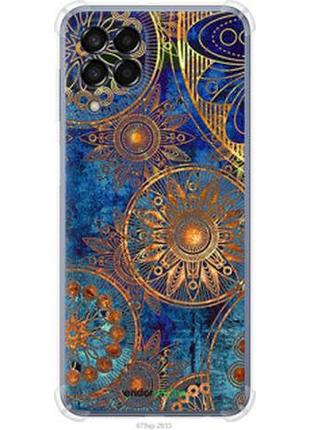 Чехол на samsung galaxy m33 m336b золотой узор "678sp-2633-2448"