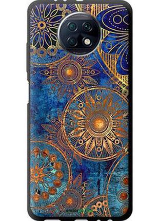 Чехол на xiaomi redmi note 9t золотой узор "678b-2261-2448"