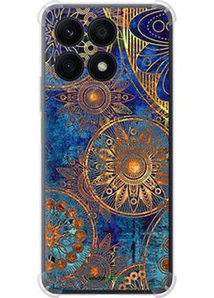 Чехол на huawei honor x8a золотой узор "678sp-2963-2448"