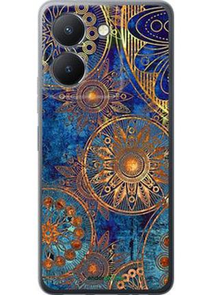 Чехол на vivo y27 5g золотой узор "678u-3407-2448"