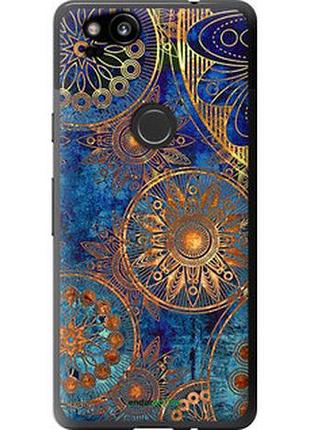 Чехол на google pixel 2 золотой узор "678t-1075-2448"