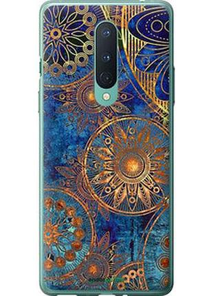 Чехол на oneplus 8 золотой узор "678t-1902-2448"