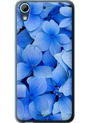 Чехол на htc desire 626g синие цветы "526u-144-10746"