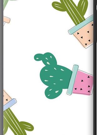 Чехол на htc desire 816 кактусы в горшочках "3968u-169-10746"