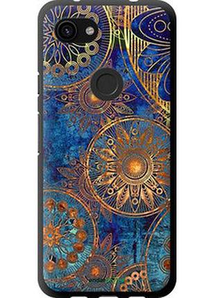 Чехол на google pixel 3a золотой узор "678b-1700-2448"