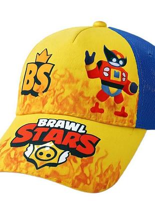 Детская бейсболка от sport line с ярким принтом brawl stars