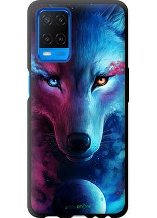 Чехол на oppo a54 арт-волк "3999b-2306-2448"