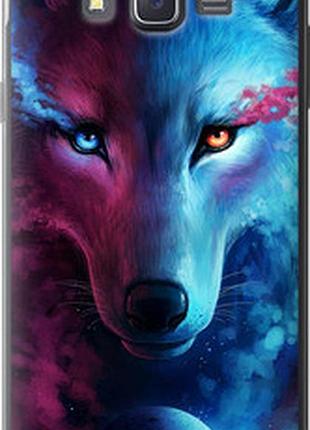 Чехол на samsung galaxy j7 j700h арт-волк "3999u-101-2448"