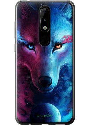 Чехол на nokia 5.1 plus арт-волк "3999u-1543-2448"