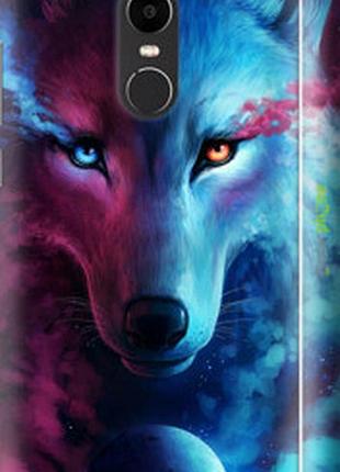 Чехол на xiaomi redmi note 4x арт-волк "3999m-951-2448"