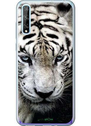 Чохол на huawei p smart s грусний білий тигр "106u-1813-10746"