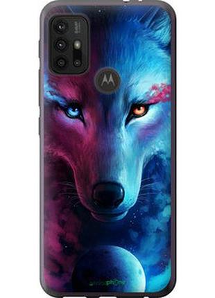 Чехол на motorola moto g20 арт-волк "3999u-2461-2448"