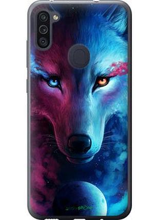 Чехол на samsung galaxy a11 a115f арт-волк "3999u-2012-2448"