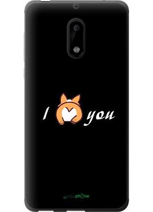 Чехол на nokia 6 люблю "4586u-898-10746"
