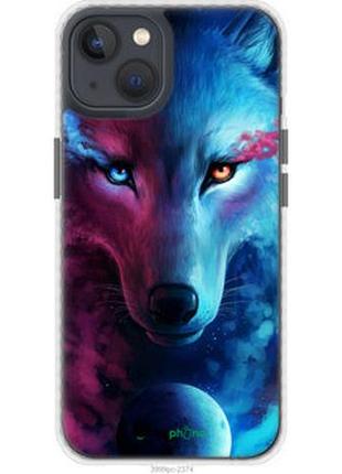 Чехол на iphone 13 арт-волк "3999pc-2374-2448"