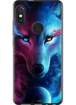 Чехол на xiaomi redmi note 5 арт-волк "3999u-1516-2448"