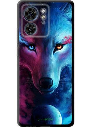 Чехол на motorola edge 40 арт-волк "3999b-3335-2448"
