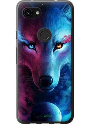 Чохол на google pixel 3a xl арт-вовк "3999t-1713-2448"
