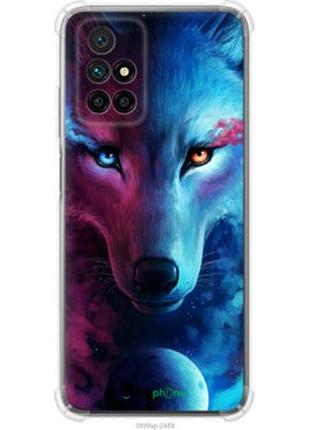 Чехол на xiaomi redmi 10 арт-волк "3999sp-2488-2448"