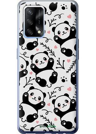Чехол на oppo a74 панды "4318u-2305-2448"