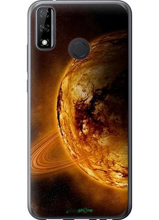 Чехол на huawei p smart 2020 жёлтый сатурн "170u-2060-10746"