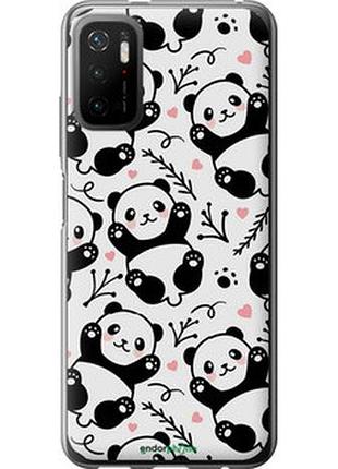 Чехол на xiaomi redmi note 10t панды "4318u-2484-2448"