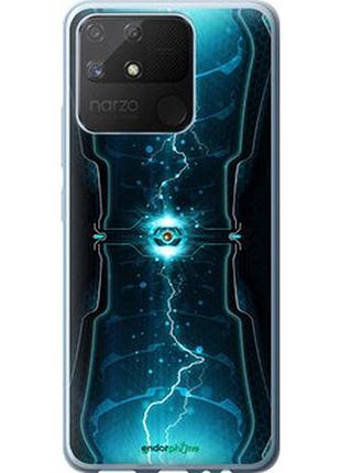 Чехол на realme narzo 50a молнии в цилиндре "120t-2514-2448"