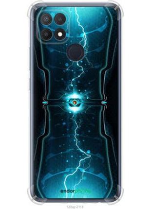 Чехол на oppo a15s молнии в цилиндре "120sp-2527-2448"