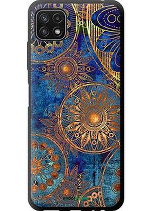 Чехол на samsung galaxy a22 5g a226b золотой узор "678b-2581-2448"