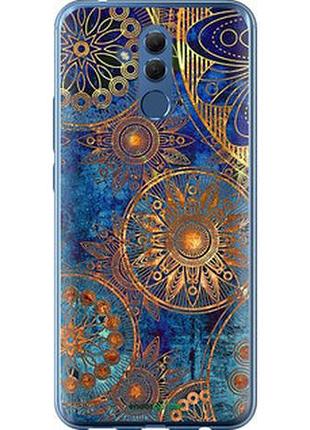 Чехол на huawei mate 20 lite золотой узор "678u-1575-2448"