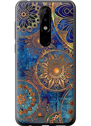 Чехол на nokia 5.1 plus золотой узор "678u-1543-2448"