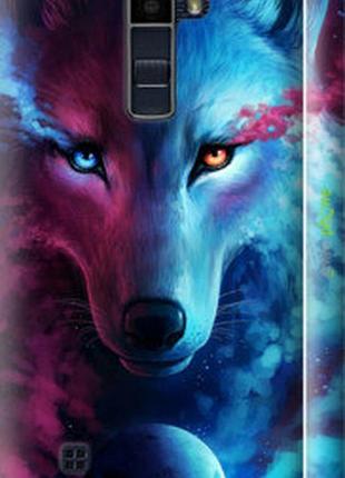 Чехол на lg k10 / k410 арт-волк "3999m-349-2448"