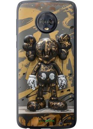 Чехол на motorola moto g6 plus bronze kaws "6097u-976-10746"