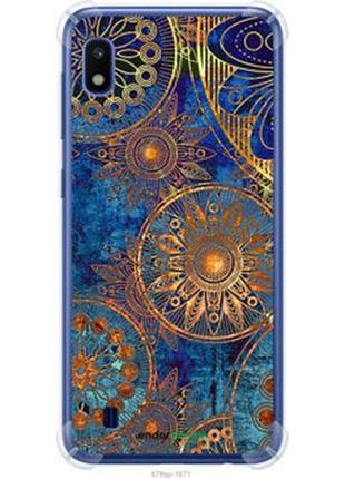 Чехол на samsung galaxy a10 2019 a105f золотой узор "678sp-1671-2448"
