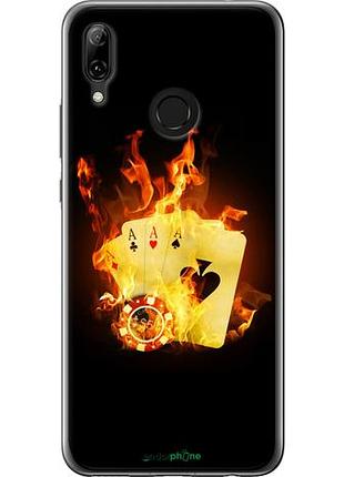 Чехол на huawei nova 3 горящие карты "839u-1535-10746"