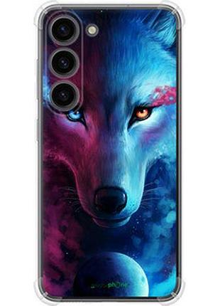 Чехол на samsung galaxy s23 арт-волк "3999sp-2907-2448"