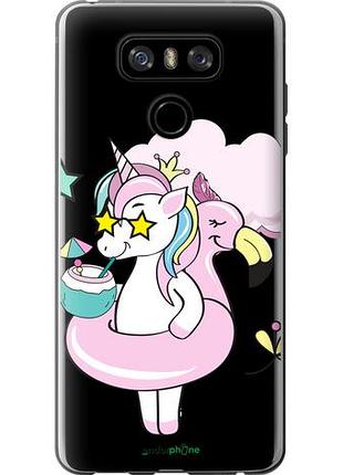 Чехол на lg g6 crown unicorn "4660u-836-10746"