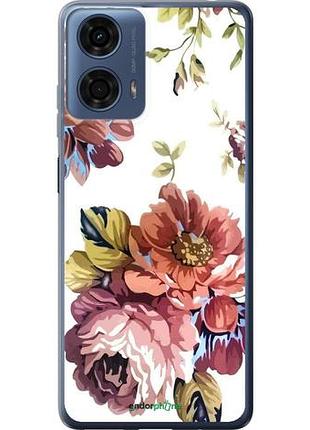 Чехол на motorola moto g24 power vintage flowers "4333u-3665-10746"