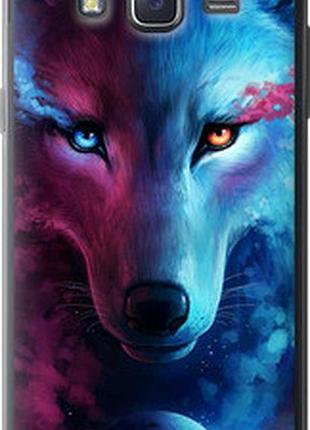 Чехол на samsung galaxy j5 (2015) j500h арт-волк "3999u-100-2448"