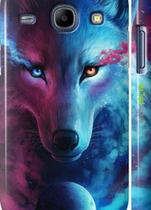 Чехол на samsung galaxy core i8262 арт-волк "3999c-88-2448"