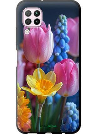 Чехол на huawei nova 6se весенние цветы "6058b-1823-2448"