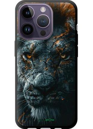 Чехол на iphone 14 pro пламенный лев "6153b-2646-2448"