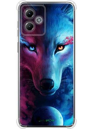 Чехол на motorola moto g14 арт-волк "3999sp-3197-2448"