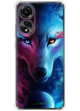 Чехол на oppo a78 4g арт-волк "3999sp-3142-2448"